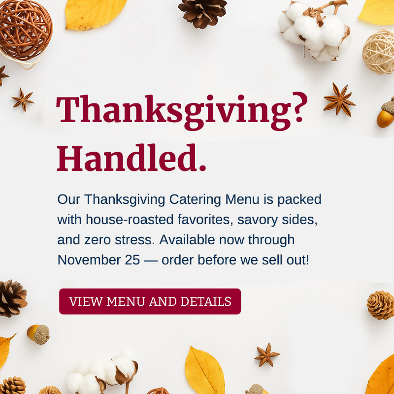 The Bearded Chicken Thanksgiving Catering Menu 2025